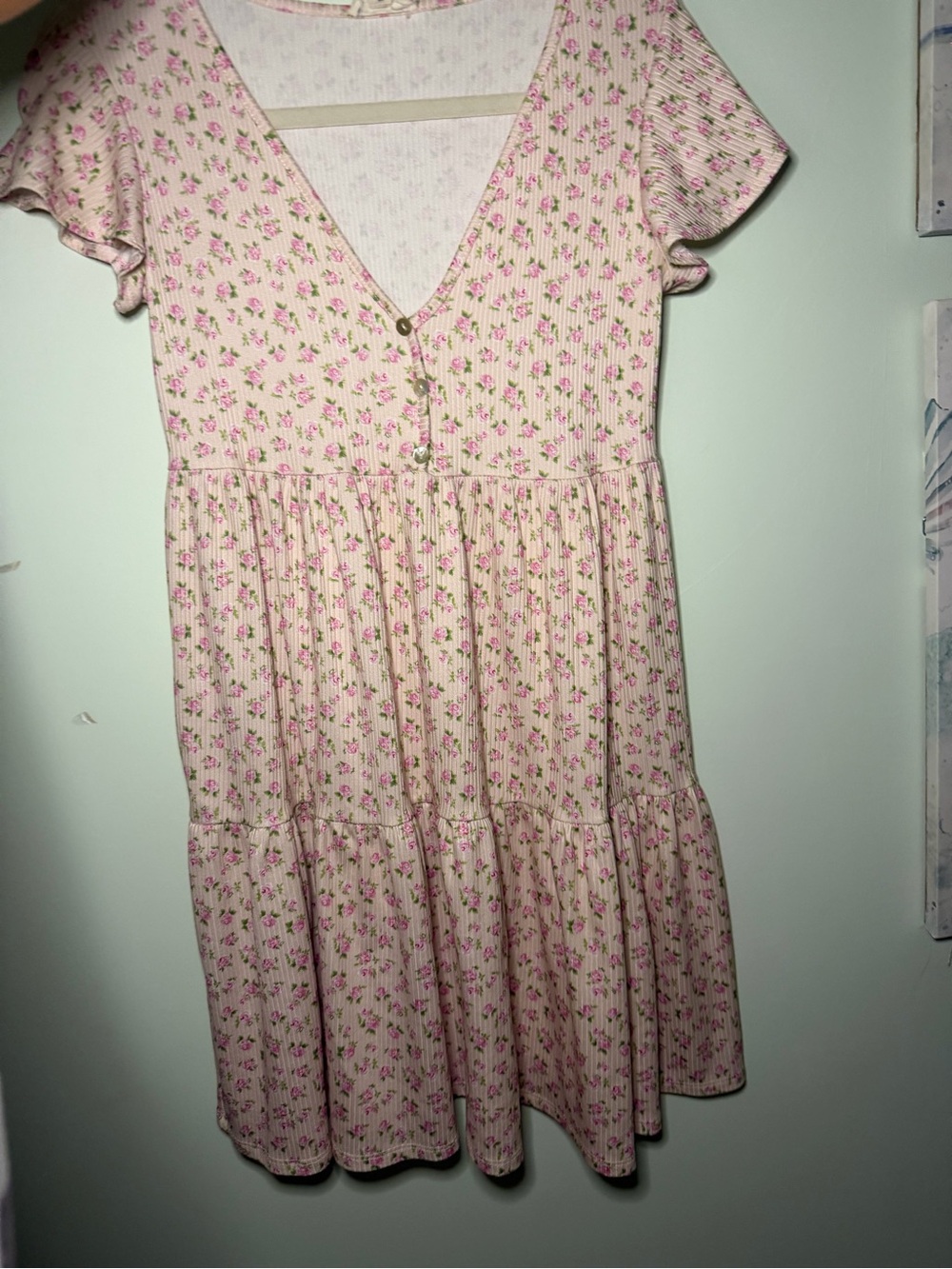 Women’s Pink Floral Dress Size M